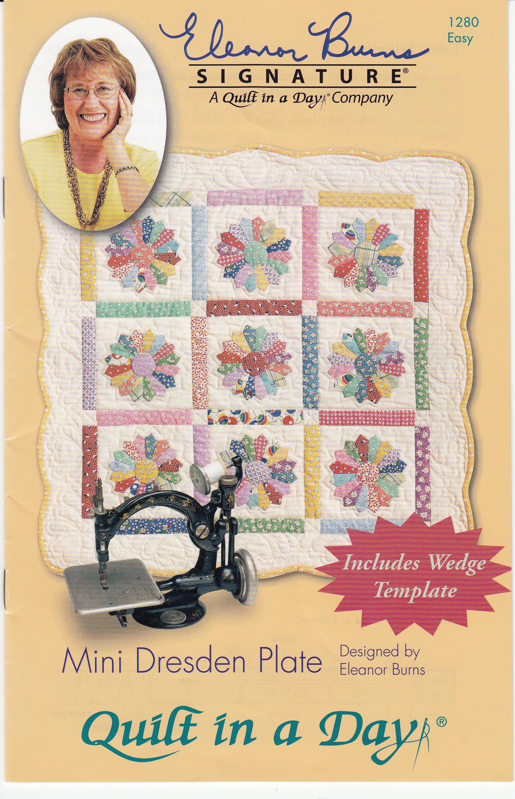 Mini Dresden Plate with Template