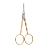 Clauss Curved Embroidery Scissor Gold Plate 4-1/2in