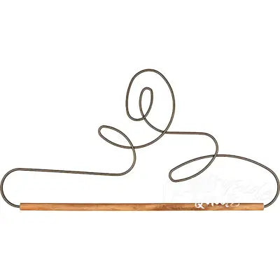 12in Crazy Loop Dowel Hanger Silver Tex