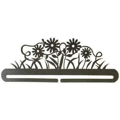 12in Daisy and Bee Split Bottom Charcoal
