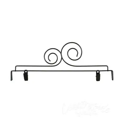 12in Double Scroll With Clips Gray