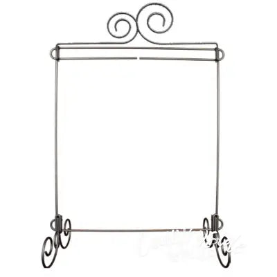 12in x 14in Scroll Double Silver