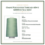 Product Specifications – Omni Polyester Thread 40wt 6000yd Sea Mist