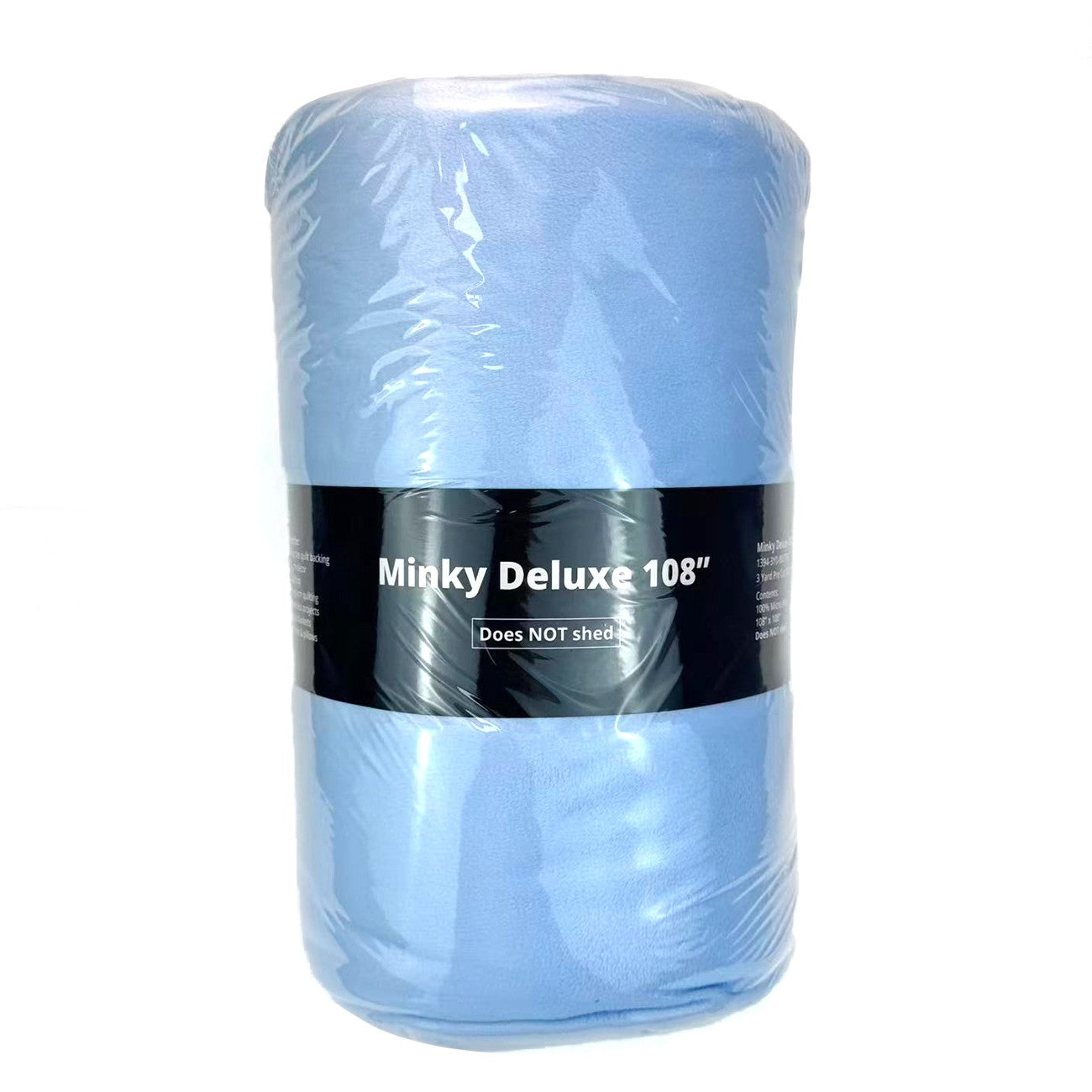 Baby Blue Solid Minky 108in Wide - 3 Yd Pre Cut