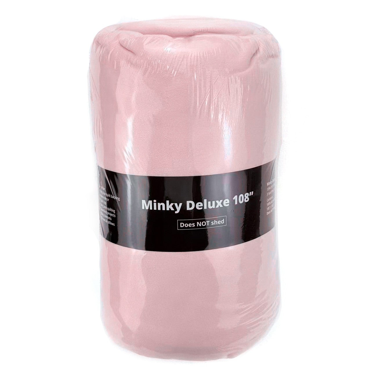 Pink Solid Minky 108in Wide - 3 Yd Pre Cut