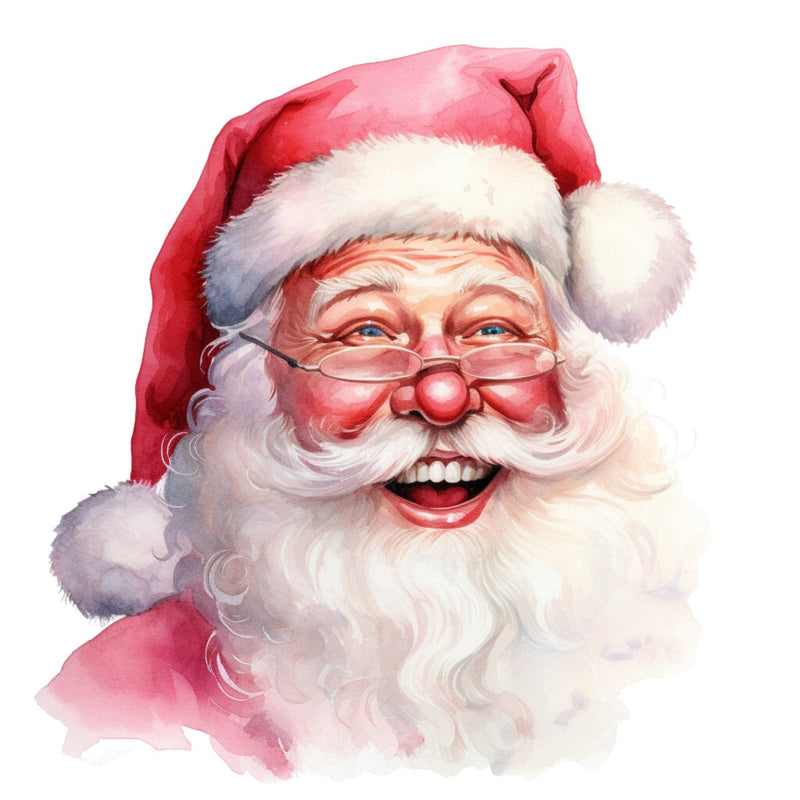 Pink Santa Claus Fabric Panel 14