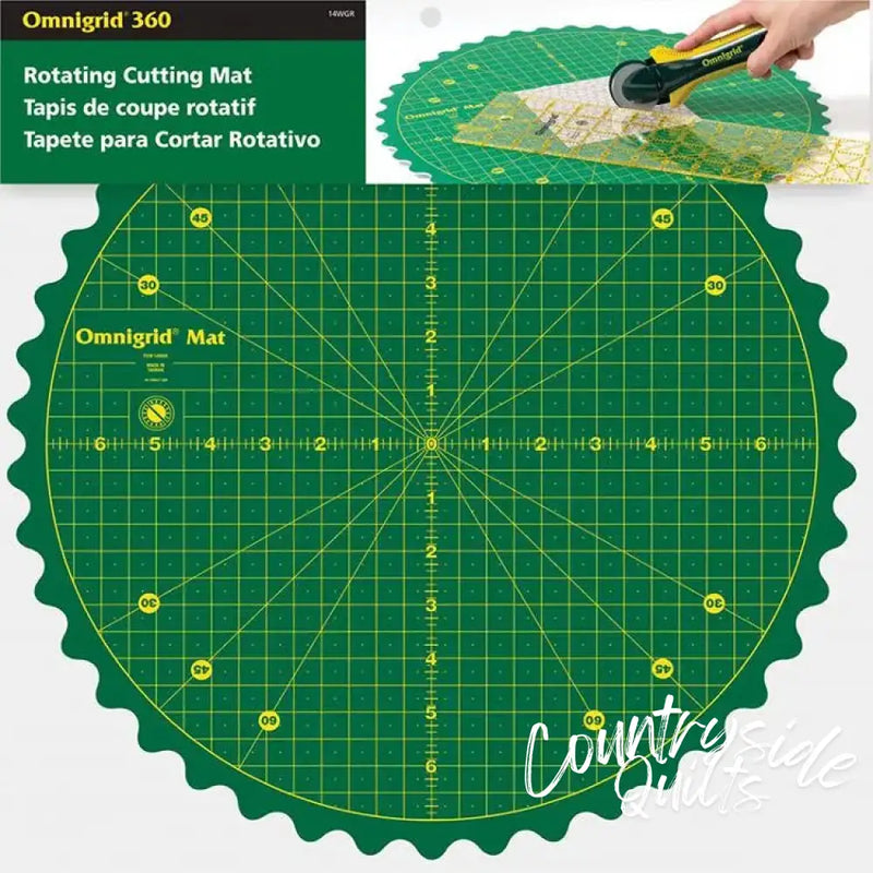 14’’ Rotating Cutting Mat Omnigrid by Dritz Notion 14WGR