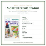 Product Specifications – More Weekend Sewing