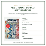 Product Specifications – Mix & Match Sampler Settings Book