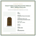 Product Specifications – Omni Variegated Polyester Thread 40wt 2000yd Bazaar