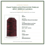Product Specifications – Omni Variegated Polyester Thread 40wt 2000yd Ladybug