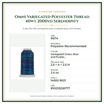 Product Specifications – Omni Variegated Polyester Thread 40wt 2000yd Serendipity