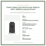 Product Specifications – Omni Variegated Polyester Thread 40wt 2000yd Grand Piano