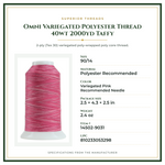 Product Specifications – Omni Variegated Polyester Thread 40wt 2000yd Taffy