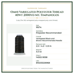 Product Specifications – Omni Variegated Polyester Thread 40wt 2000yd Mt. Timpanogos