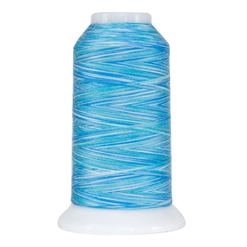 Omni Variegated Polyester Thread 40wt 2000yd Ice Blue