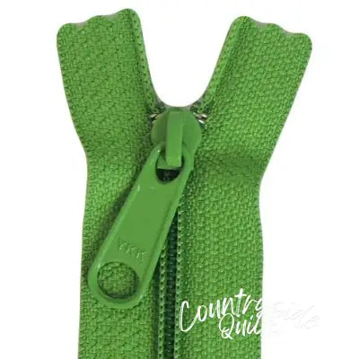 14in Grass Green Zipper Closed End
