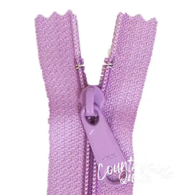 14in Lilac Zipper Closed End