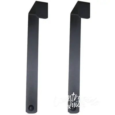 14in Over The Door Holders Charcoal