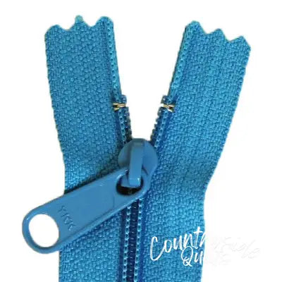 14in Teal Zipper Closed End