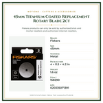Product Specifications – 45mm Titanium Coated Replacement Rotary Blade 2ct