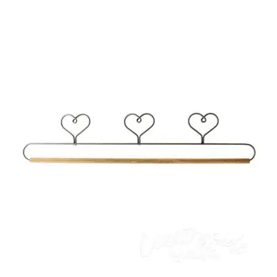 15in Three Heart Holder With Dowel