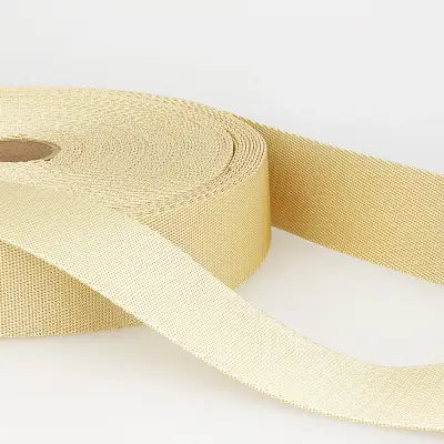 15mm Polyester Webbing in Ivory