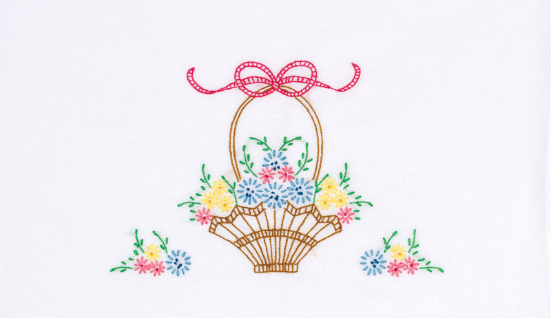 Basket Of Daisies Perle Edge Pillowcases