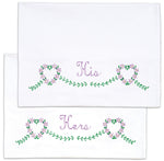 His & Hers Perle Edge Pillowcases
