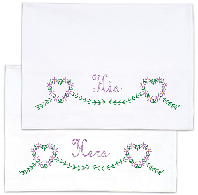 His & Hers Perle Edge Pillowcases
