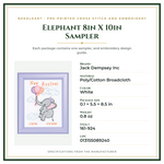 Product Specifications – Elephant 8in X 10in Sampler