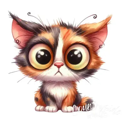 Quirky Crazy Cats Fabric Panel 1