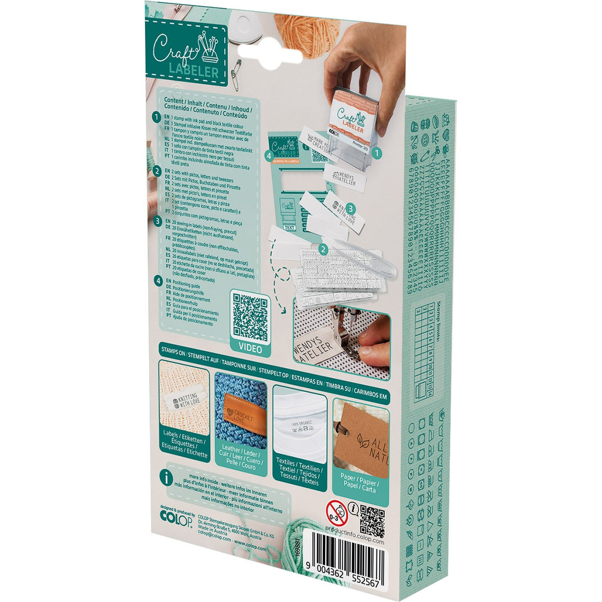 Craft Labeler Textile Stamp Set