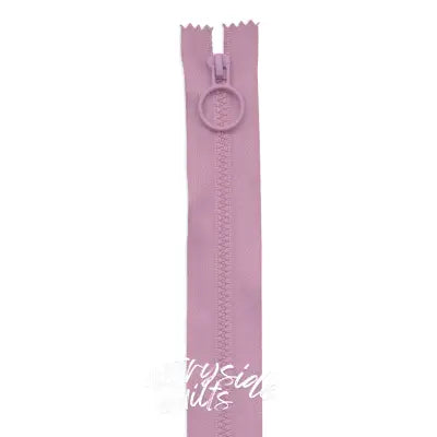 16in Pink Hoop Pull Zipper 2pk