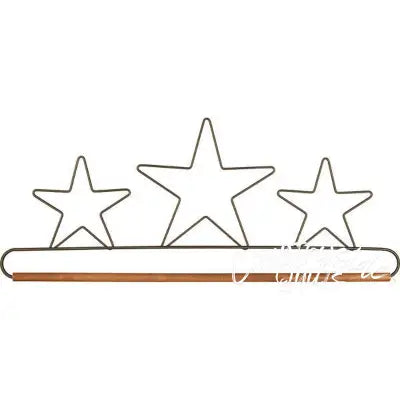 16in Star Hanger With Dowel Silver Tex