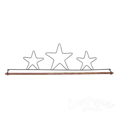 16in Three Stars Fabric Holder