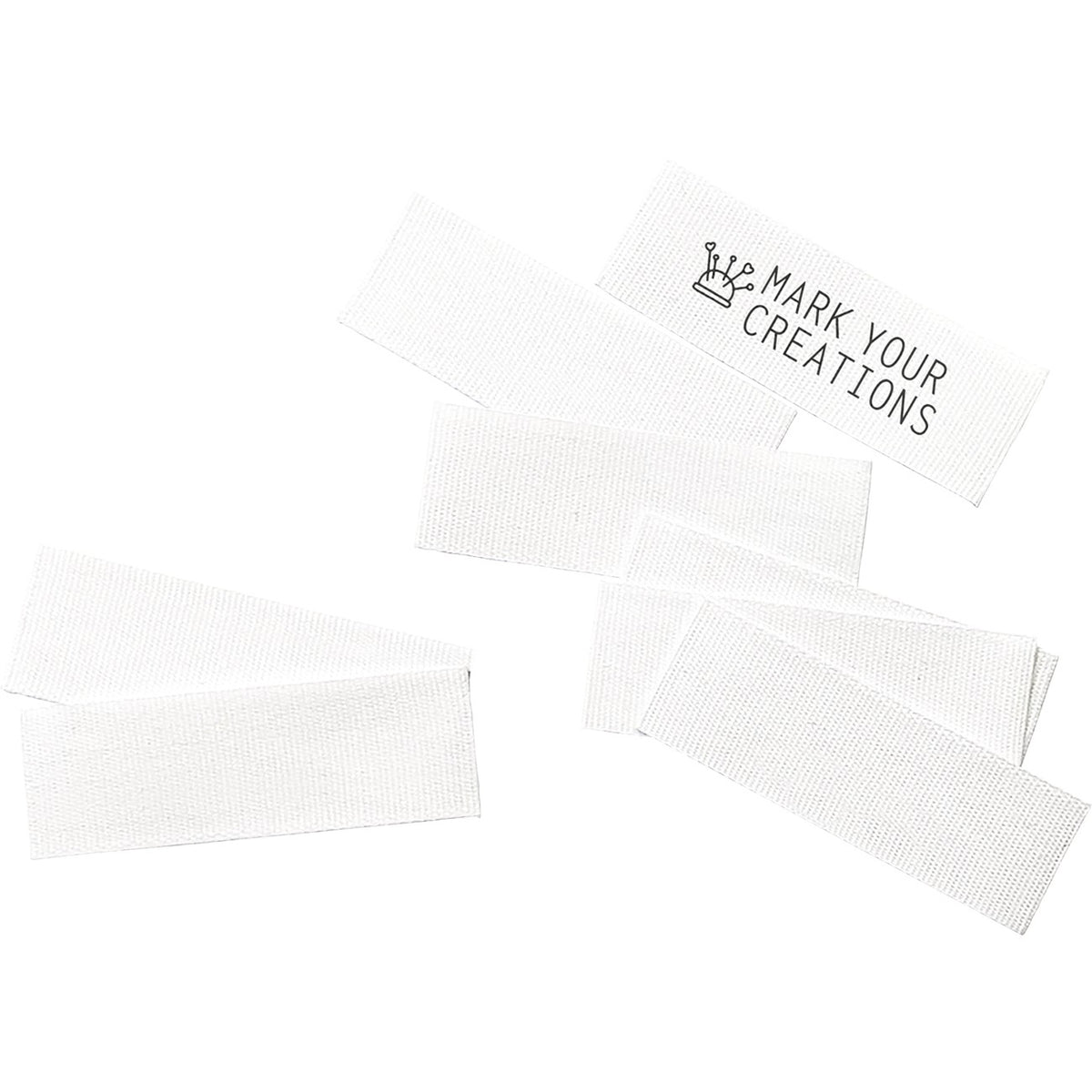 Craft Labeler Sew-in Labels Satin White 40pk