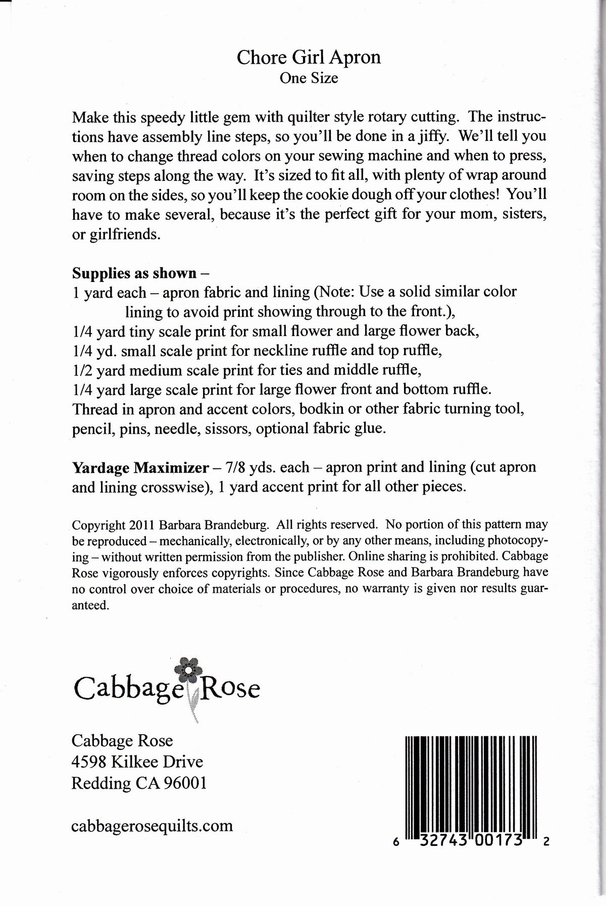 Chore Girl Apron