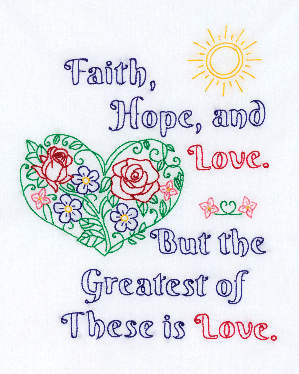 The Greatest Is Love 11in x 14in Sampler