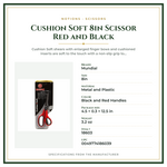 Product Specifications – Cushion Soft 8in Scissor Red and Black