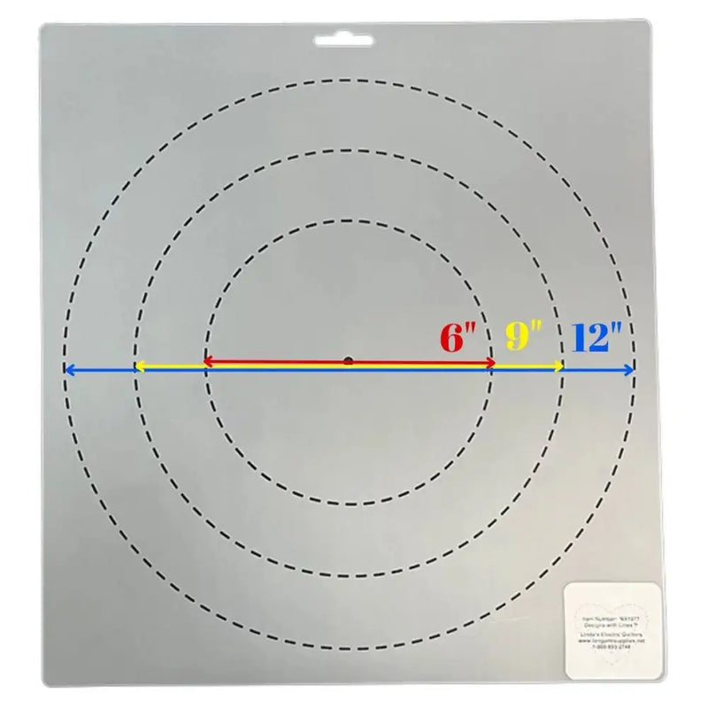 1877 Circle 6’’/9’’/12’’ Stencil NA