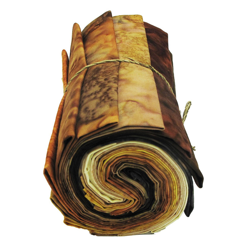 Fat Quarter, 1895s Batiks Natural Colorway, 12pcs/bundle