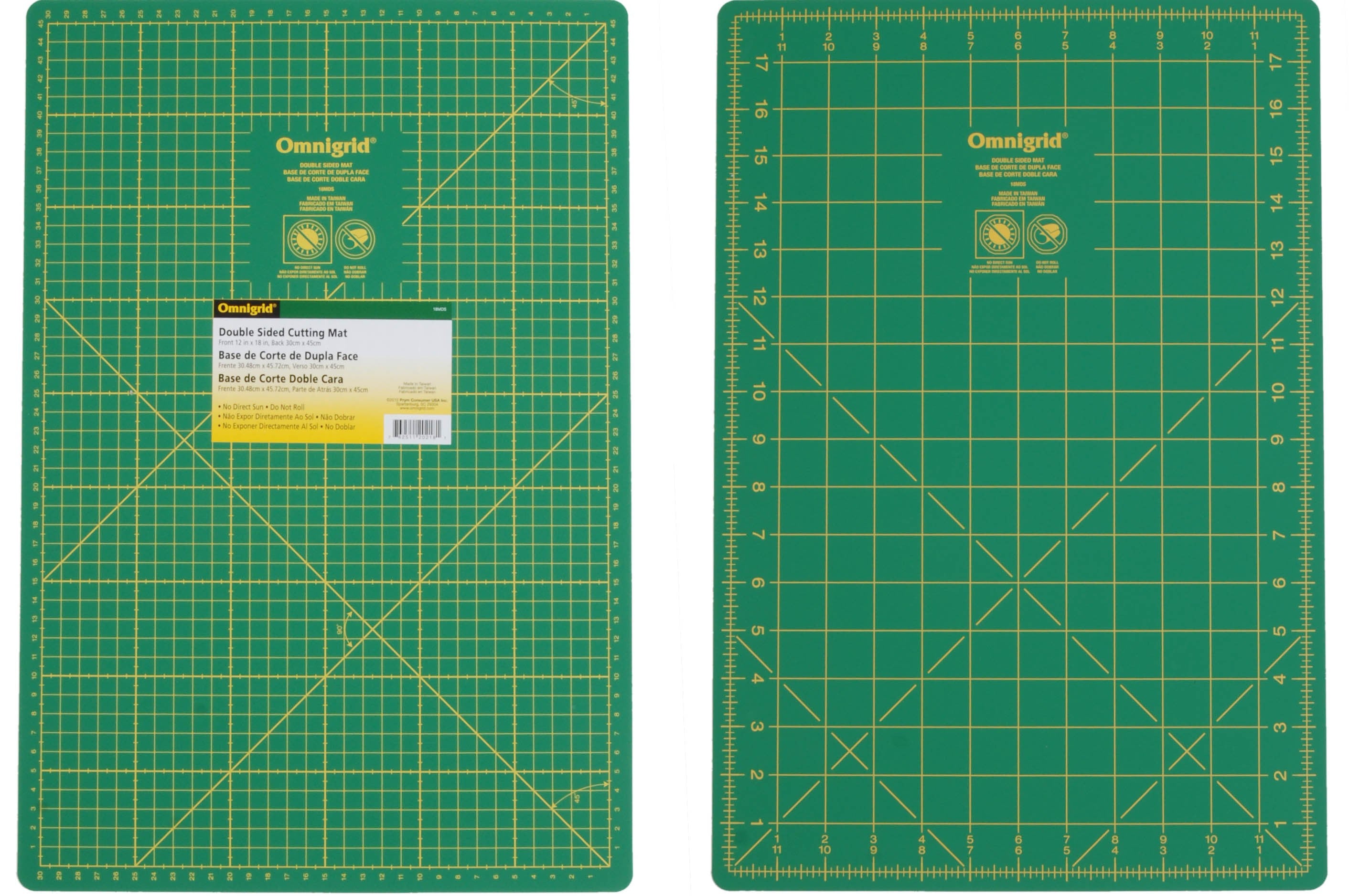 Cutting Mat Omnigrid Double Sided 12in x 18in