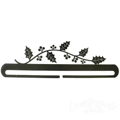 18in Holly n Berries Split Bottom Charcoal