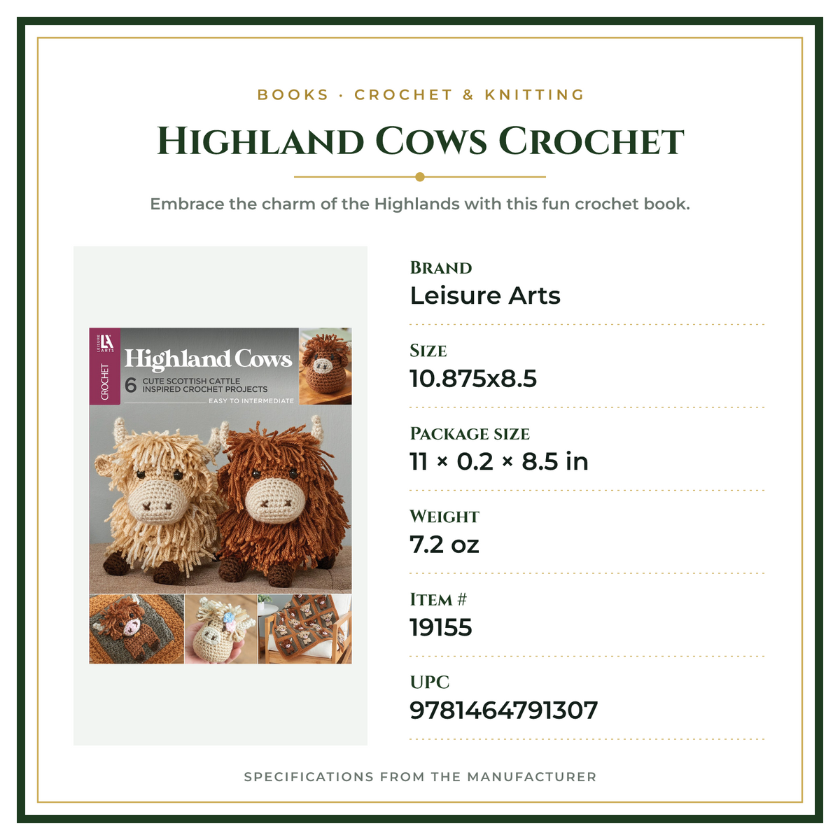 Product Specifications – Highland Cows Crochet