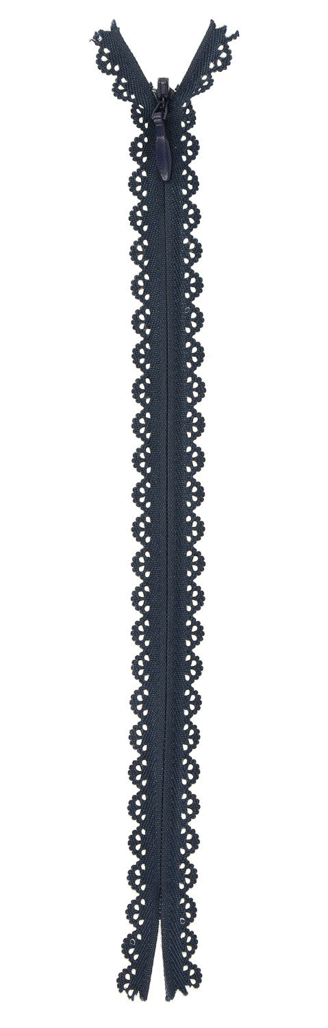 Lace Zipper 60cm Navy