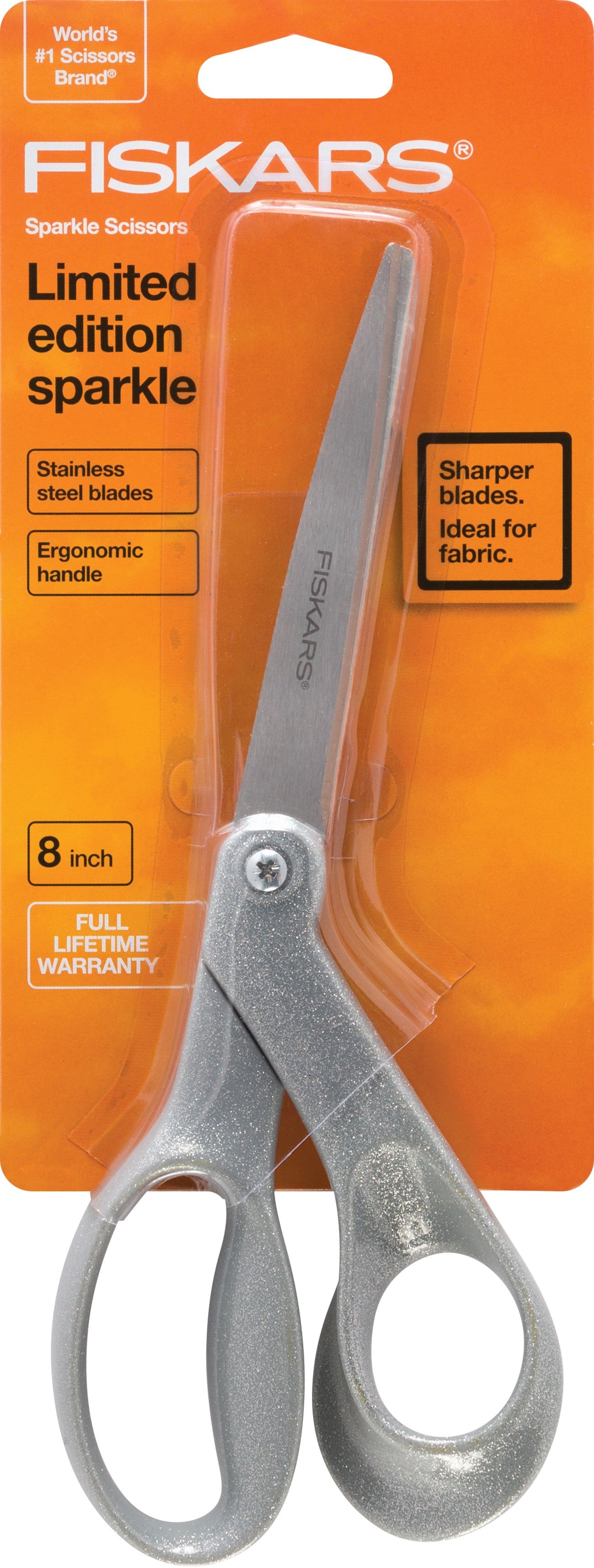 Premier 8in Bent Sparkle Scissors Silver