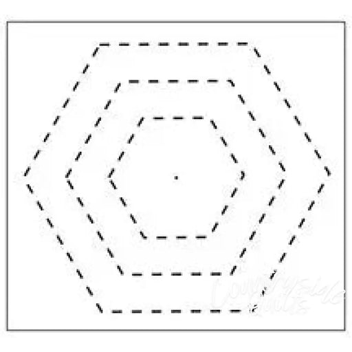 1952 Hexagon Stencil NA