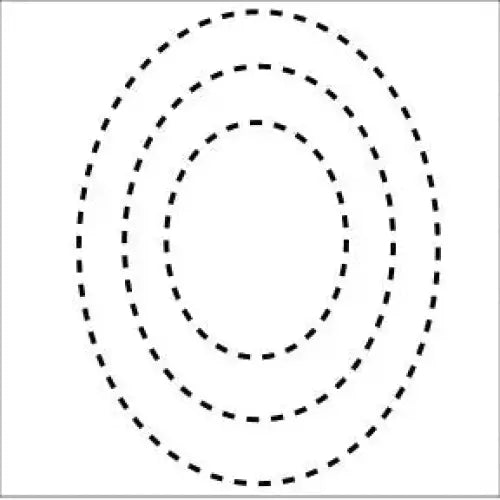 1956 Ovals 4.5’’x6’’/7’’x9’’/9’’x12’’ Stencil NA