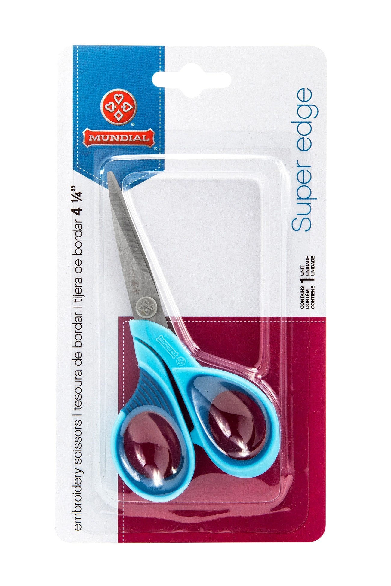 Superedge 4-1/4in Embroidery Scissor Blue